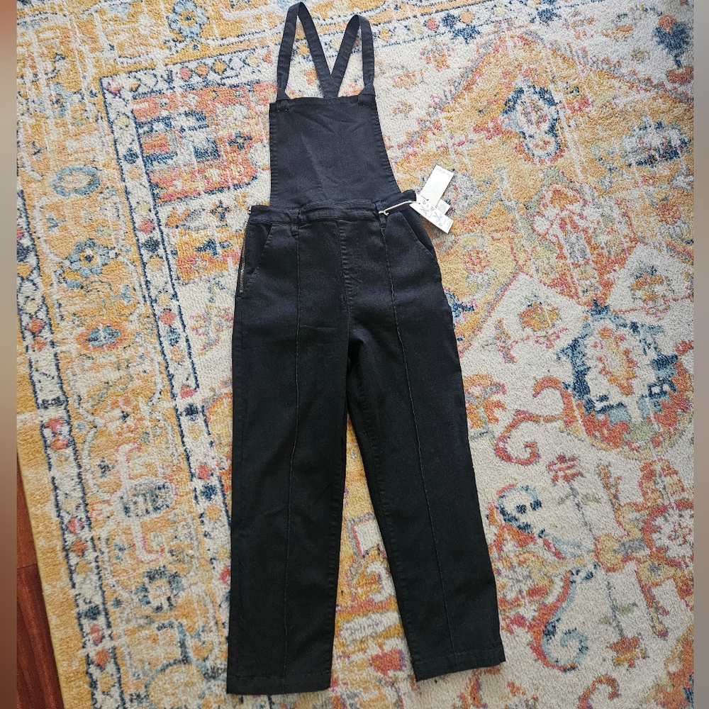 NWT Unpublished Millie Straight Leg Black Overalls - Picture 5 of 11